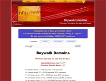 Tablet Screenshot of baywalkdomains.com